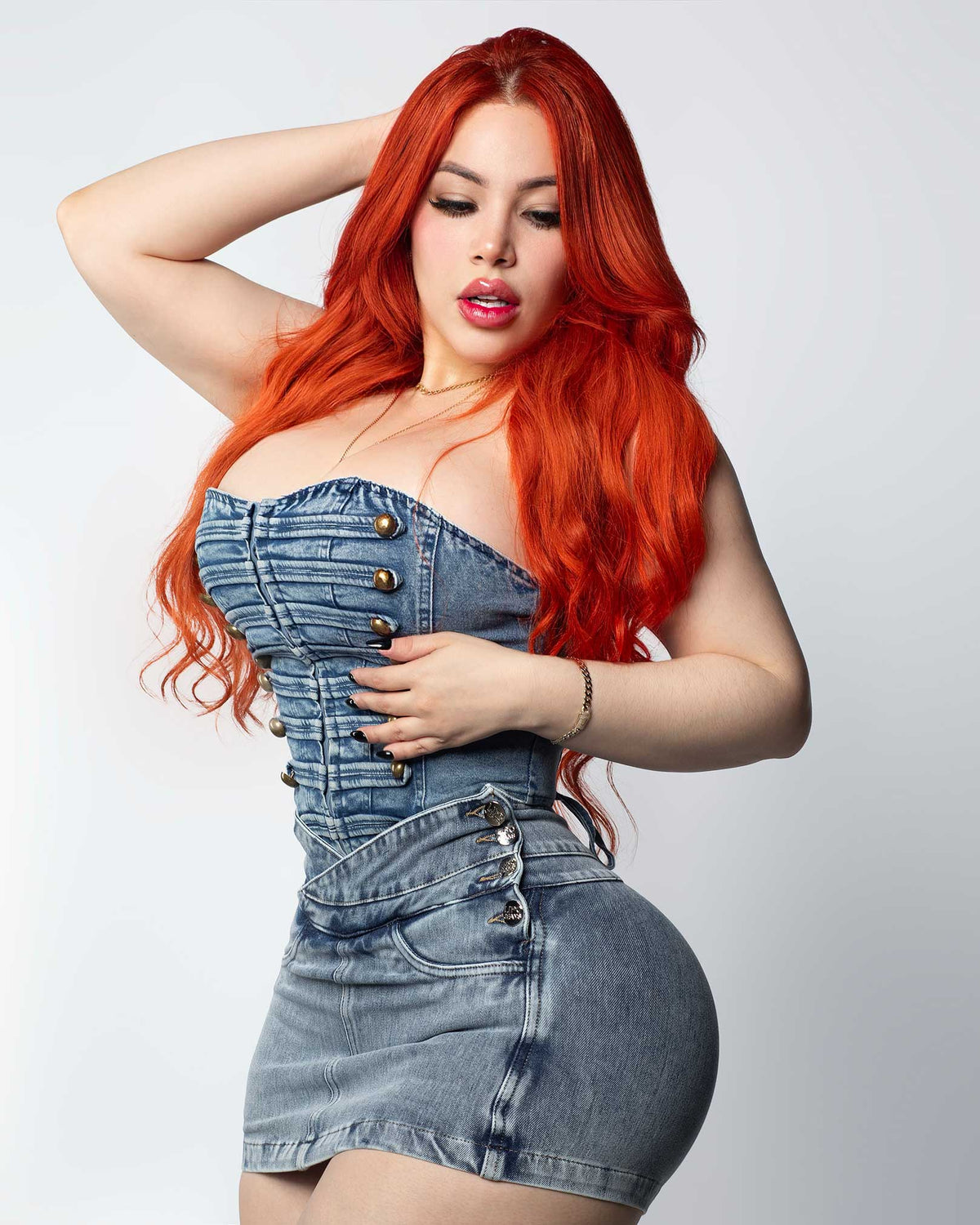 LIPO FALDA SHORT – Focused Wash Blue