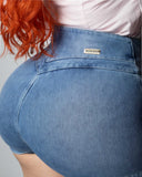 LIPO FALDA SHORT – Azul lavado claro