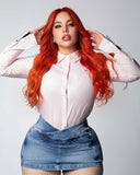 LIPO FALDA SHORT – Azul lavado claro