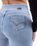 LIPOJEANS CURVELINE — Water-Repellent Flare Jeans | Limited Edition - Ice Wash